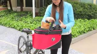 DoggyRide Cocoon product video bike basket carrier car seat pet bed award winning [upl. by Nosyrb]