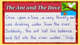 The Ant🐜 And The Dove 🕊️ Story In English  Moral Stories  Bedtime Stories For Kids  Short Story [upl. by Idnam]