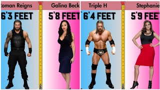 WWEs TALLEST Couple Standing Height Revealed Wwe BilliBhai [upl. by Brunell89]