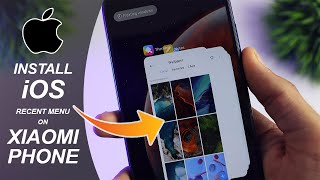 Install Apple🍎 iOS Recent Menu On Any Xiaomi Phone [upl. by Kussell]