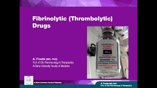 Pharmacology of Blood Ar Fibrinolytics Thrombolytics [upl. by Marduk]