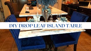 DIY Drop Leaf Island Table  DIY Table  Drop Leaf Table [upl. by Hirz451]