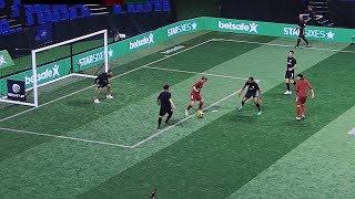 freekickerz ft Séan Garnier vs Star Sixes Legends Real Football Match [upl. by Cleodell]