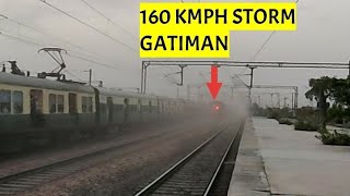 Dangerous 😨160 kmph Gatiman Express attacks Palwal  Indias 2nd FASTEST Train Indian Railways [upl. by Meggy]