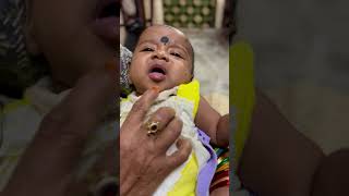 Baby girl Weird expression when took the medicine trending youtubeshorts viralvideo new [upl. by Christianna]