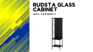 IKEA Assembly  Rudsta Glass Door Cabinet  Full Assembly in Time Lapse [upl. by Sulecram]