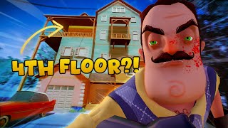 I GOT INTO THE 4TH FLOOR IN HELLO NEIGHBOR  Hello Neighbor AR [upl. by Wolsky]