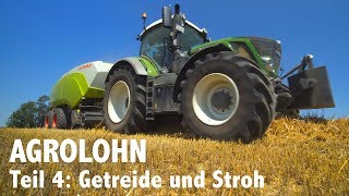 Lohnunternehmen Agrolohn Getreideernte und Strohbergung [upl. by Weinreb]