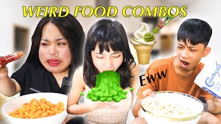 EATING WEIRD FOOD COMBOS  eww   Sammy Manese [upl. by Darryl]