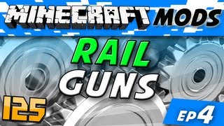 Minecraft Mods  Rail Guns [upl. by Gilberta]