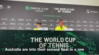 Australia Davis Cup Press Conference Lleyton Hewitt says ‘we don’t need extra motivation’ [upl. by Eceirahs]