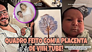 Eliezer mostra quadro feito com placenta de Viih Tube [upl. by Narol416]