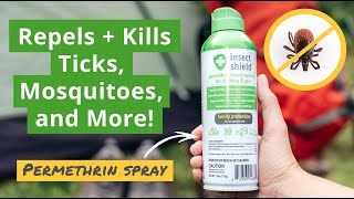 Insect Shield Permethrin Spray  Repels and Kills Ticks Mosquitoes and Other Insects [upl. by Baun480]