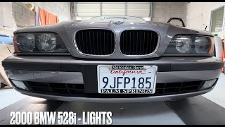 2000 BMW 528i  Light demo [upl. by Notlrahc266]