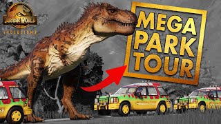 This MASSIVE JURASSIC PARK Deserves My BIGGEST TOUR EVER  Jurassic World Evolution 2 Park Tour [upl. by Shem617]