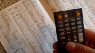 PROGRAMMING ONKYO REMOTE To TV Code Review [upl. by Barthol41]