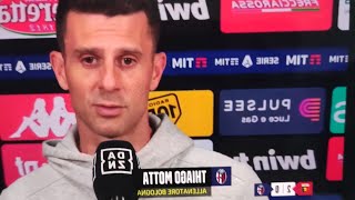 THIAGO MOTTA piange😭 post Genoa Bologna 20quotMI mancherete ora vado a Barcellona [upl. by Ynetsed]