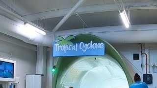 Center Parcs Whinfell Forest Tropical Cyclone BRAND NEW WATER SLIDE 18th April 2023 [upl. by Yemar]