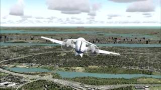 PART 1 First flight Piaggio Avanti P180 FS2004 720p HD [upl. by Aitenev]