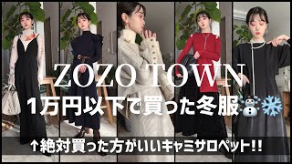 【ZOZO購入品】1万円以下で買うならこれだ！！ [upl. by Helse]