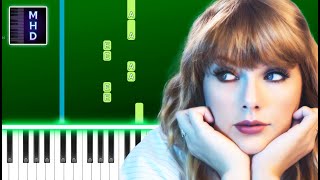 Taylor Swift  tolerate it Piano Tutorial Easy [upl. by Nnylanna]