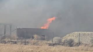 Brush Fire and Structure Fire Holiday Incident Rosamond Ca [upl. by Arrio]