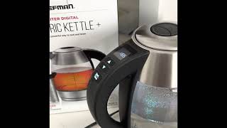 Chefman 💧🍳🍽🔥18L Digital Precision Electric Kettle with Tea Infuser  Review  LUV IT [upl. by Yardna]