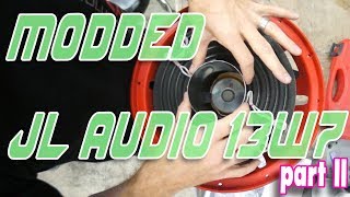 RADIO ACTIVE W7 Part 2  Custom paint voice coil and spider modded subwoofer  AMPLIFIED 694 [upl. by Sandra]