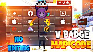 v badge craftland map code free fire😲free fire new map codemap code free fire [upl. by Ashton]