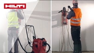 VERGLEICH der Arbeit mit und ohne Hilti DD WMS 100 Wasser Management System [upl. by Yerggoeg]