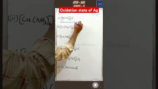 Oxidation state of Ag in coordination compound 12thchemistry jee shorts neet [upl. by Ethelin]