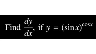 if y sinxcosx find dydx Differential [upl. by Drarreg765]