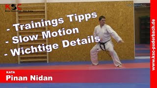 Pinan Nidan Karate Kata lernen Tutorial [upl. by Nyra10]