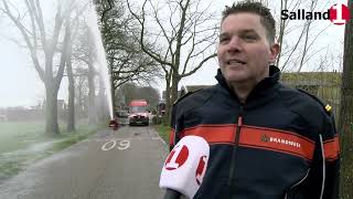 Geleende blusrobot voor brandweer Wesepe [upl. by Anet304]