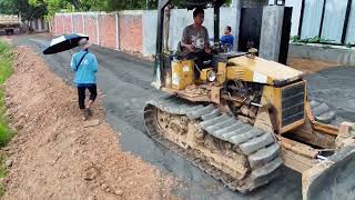 DOZER in Action Bulldozer and Dump Truck 5Ton Build New Road with Pile of Rocks [upl. by Aivlis6]