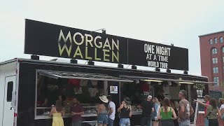 Huge crowds flock to Morgan Wallens shows despite 2021 controversial video [upl. by Adore]