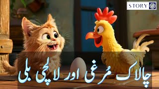 Chalak Murghi Or Lalchi Billi  Story timr [upl. by Nessim]