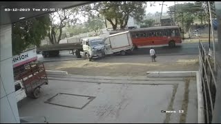 Sakri Dengarours Road Accident Live CCTV Footage [upl. by Eppes]