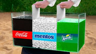 EXPERIMENT COCA COLA AND MENTOS [upl. by Alyakem]