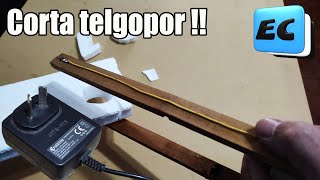 🛠 Cortador de telgopor casero con cargador de celular viejo [upl. by Greeson]