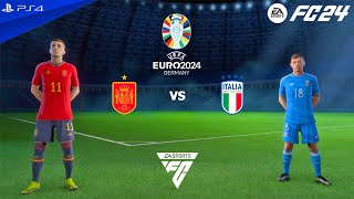 FC 24 PS4  Spanyol vs Italia  UEFA Euro 2024 Match at Veltins Arena Stadium [upl. by Field]