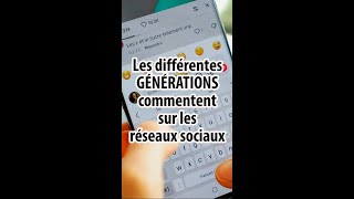 Les différentes générations commentent sur les réseaux sociaux [upl. by Nivled]