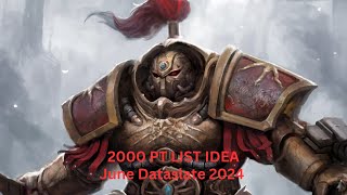 Adeptus Custodes 2000pt List June Dataslate [upl. by February489]