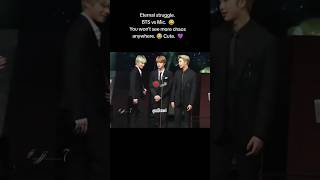 BTS vs mic😂bts funny struggle trending fyp shorts [upl. by Ynoble]