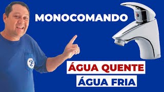 COMO MONTAR E INSTALAR TORNEIRA MONOCOMANDO ÃGUA FRIA E AGUA QUENTEÂ PASSOÂ AÂ PASSO [upl. by Kciremed]