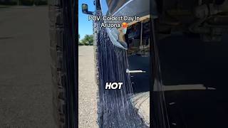 Car Tire Melts From Summer Heat 🔥🥵 [upl. by Norvall]