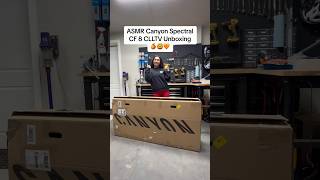 Unboxing my new Canyon Spectral CF 8 🍊🧡 [upl. by Rehm]