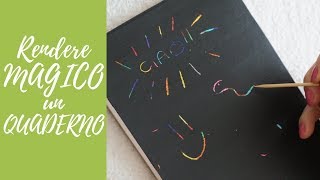 Tutorial Rendere MAGICO un Quaderno ENG SUBS  DIY magic notebook  Sephila Creations [upl. by Orvah]