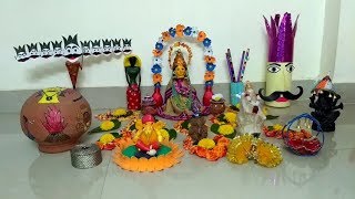 Navratri Bommala Koluvu  Golu  Kolu With Handmade Crafts [upl. by Atinele966]