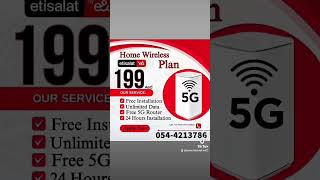 Etisalat wifi UAE mobilenetwork stockmarket mobileinternet [upl. by Ajroj44]